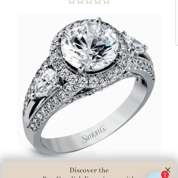 Simon G diamond ring - Picture 2 of 5